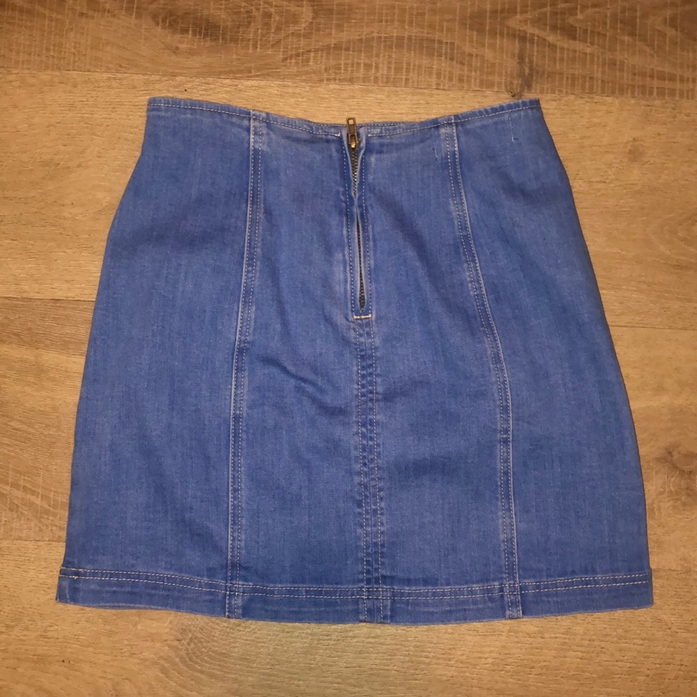 High Rise Jean Skirt - Picture 2 of 2